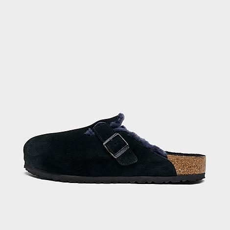 Birkenstock Boston Shearling Suede Leather Clogs - Image 2