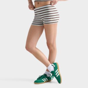 adidas Originals Striped Rib Micro Shorts