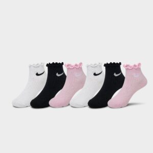 Little Kids’ Nike Preschool Lettuce Welt 6-Pack Quarter Socks
