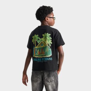 Big Kids’ Unlike Humans Beach T-Shirt