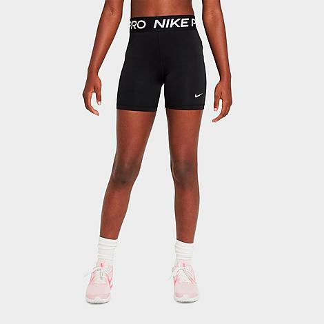 Girls’ Big Kids’ Nike Pro High-Waisted Bike Shorts - Image 2