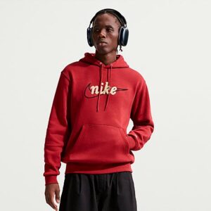 Nike Sportswear Club Chenille Script Pullover Fleece Hoodie