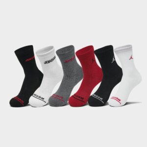 Big Kids’ Jordan Legend Crew Socks (6-Pack)