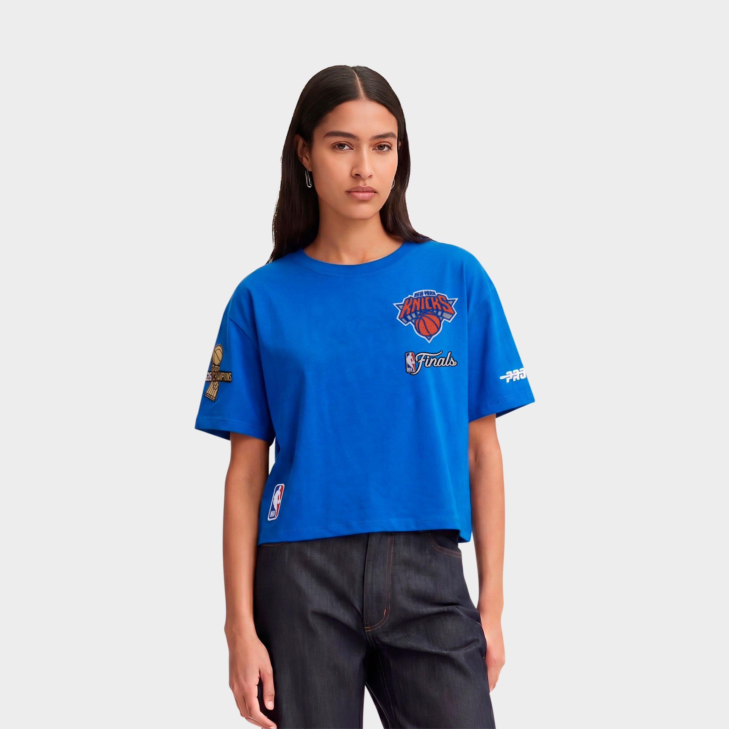 Pro Standard New York Knicks Script Tail Single Jersey Boxy T-Shirt - Image 2