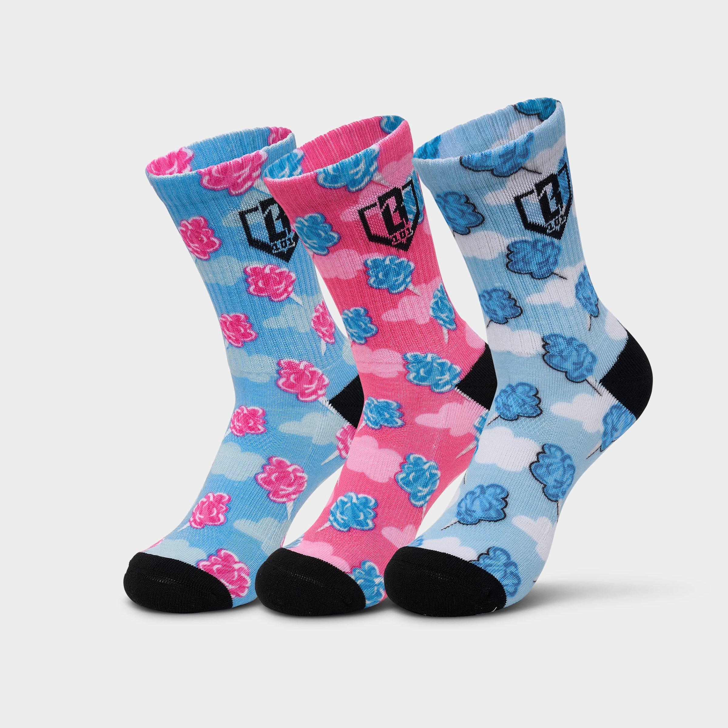 Baseball Lifestyle 101 Cotton Candy Performance Crew Socks (3-Pack)