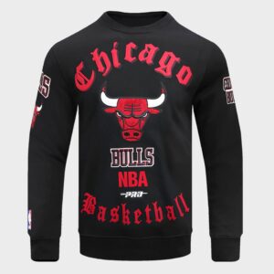 Pro Standard Chicago Bulls NBA Old English Fleece Crewneck Sweatshirt