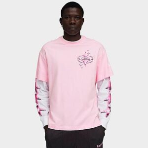 Puma LaFrancé Pink Heem Layered Long-Sleeve T-Shirt