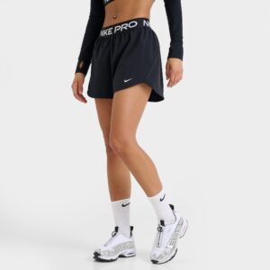 Nike Pro Dri-FIT Mid-Rise 3″ Brief-Lined Woven Shorts