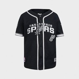 Big Kids’ Pro Standard San Antonio Spurs NBA Mesh Button Down T-Shirt