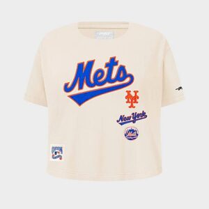 Girls’ Big Kids’ Pro Standard New York Mets MLB Retro Classic Boxy T-Shirt