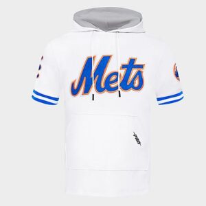 Pro Standard New York Mets MLB Classic Chenille Double Knit Short-Sleeve Hoodie