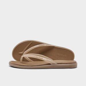 Crocs Miami Round Toe Jelly Flip Flop Sandals