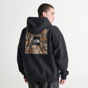 The North Face Forest Print Heavyweight Oversized Pullover Hoodie