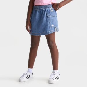 Girls’ Big Kids’ adidas Originals Denim Cargo Skirt