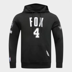 Pro Standard De’Aaron Fox San Antonio Spurs NBA Name and Number Pullover Hoodie