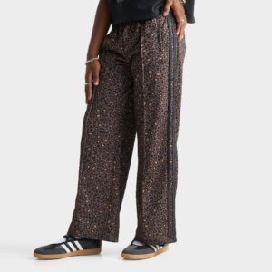 Girls’ Big Kids’ adidas Originals Leopard Firebird Wide Leg Track Pants