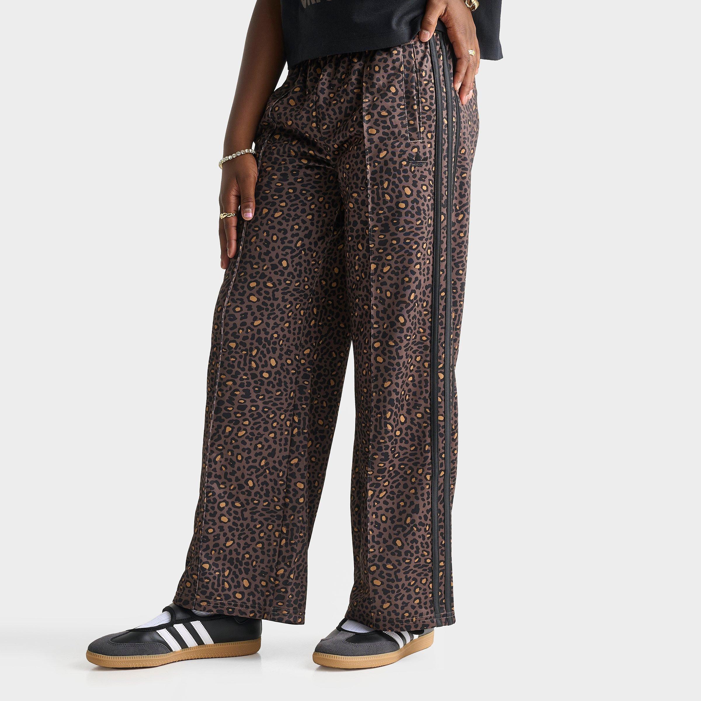 Girls’ Big Kids’ adidas Originals Leopard Firebird Wide Leg Track Pants