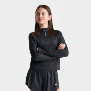 Big Kids’ Girls’ Nike Pro Dri-FIT Long Sleeve Half-Zip Training Top