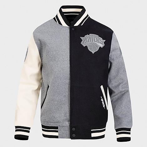 Pro Standard New York Knicks NBA Reverse French Terry Wool Varsity Jacket