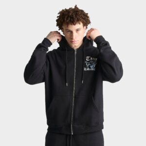 True Religion Buddha Old English Logo Full-Zip Hoodie