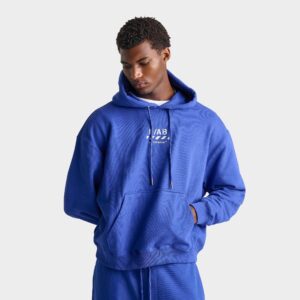 L/AB c/o Off-White Diagonal Fleece Pullover Hoodie