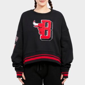 Pro Standard Chicago Bulls NBA Mashup Rib Crewneck Sweatshirt