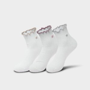 adidas Originals Ruffle Quarter Socks (3-Pack)