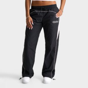 Hoodrich Korbut Rhinestone Woven Low-Rise Track Pants