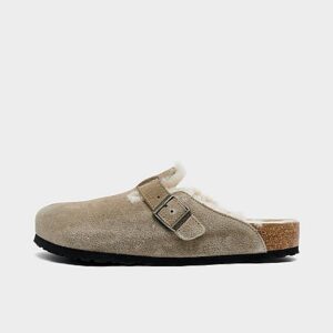 Birkenstock Boston Shearling Suede Leather Clogs