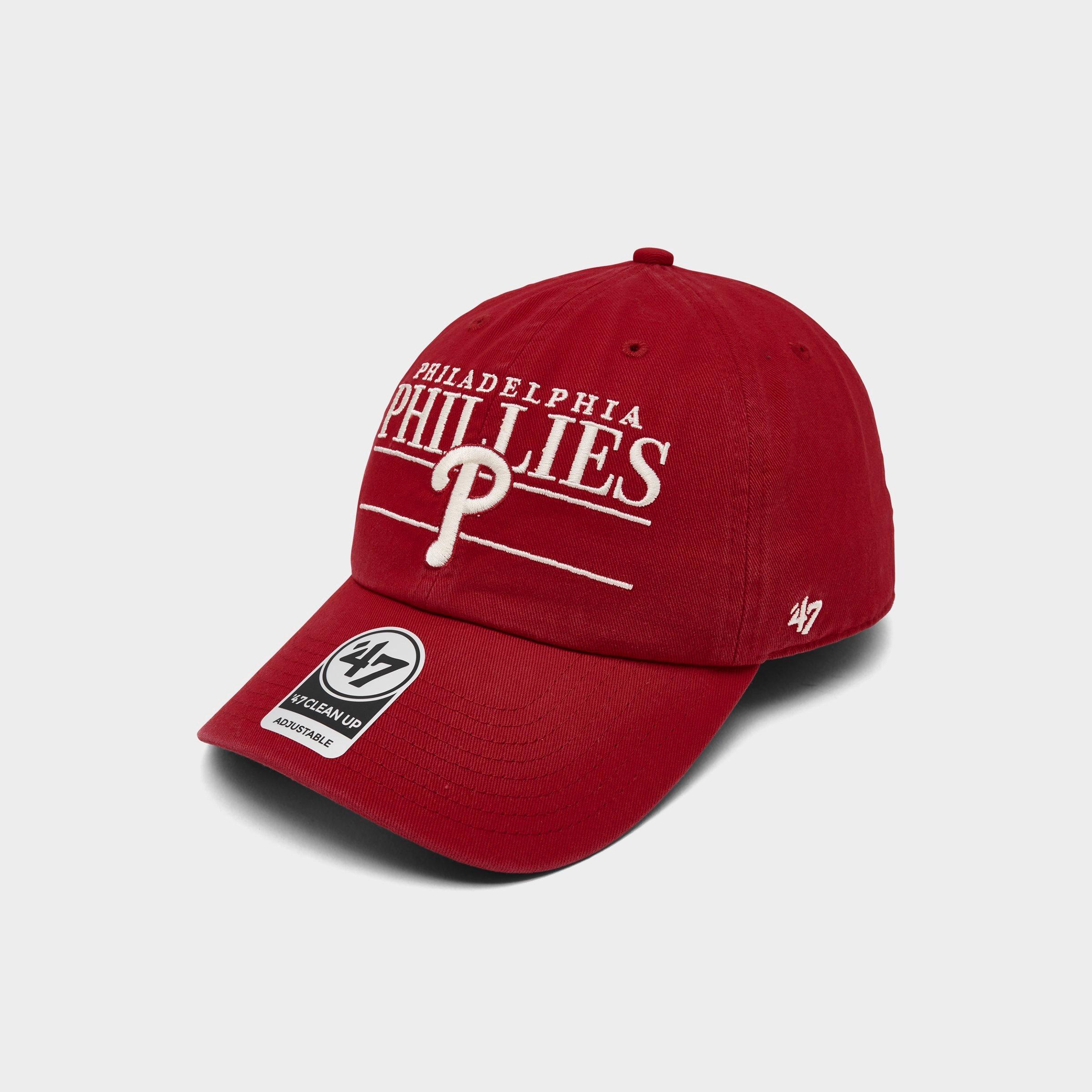 ’47 Philadelphia Phillies MLB Team Name & Logo Clean Up Strapback Hat