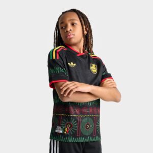 Big Kids’ adidas x Bob Marley Jamaica 26 Away Replica Soccer Jersey