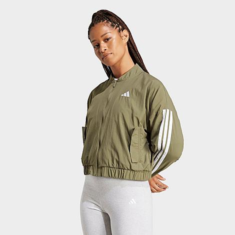 adidas Sportswear Essentials 3-Stripes Lifestyle Woven Full-Zip Bomber Jacket - Image 2