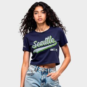 Pro Standard Seattle Seahawks NFL Script Tail Single Jersey Boxy T-Shirt