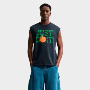 Nike Sportswear JDI Orange Graphic Sleeveless T-Shirt