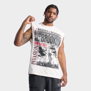 Supply & Demand Tabloid Graphic Sleeveless T-Shirt