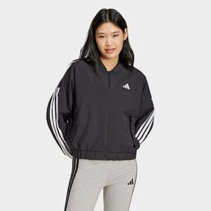 adidas Sportswear Essentials 3-Stripes Lifestyle Woven Full-Zip Bomber Jacket