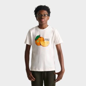 Big Kids’ Nike Sportswear Orange Graphic T-Shirt