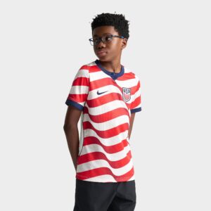 Big Kids’ Nike USA 26 Stadium Home Dri-FIT Replica Soccer Jersey
