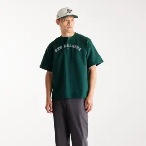 Shohei French Terry Henley Neck Top