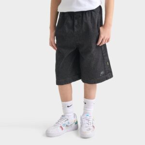 Big Kids’ Nike Sportswear Collection Archival Denim Shorts
