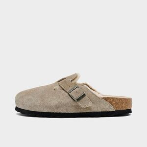 Birkenstock Boston Shearling Suede Leather Clogs