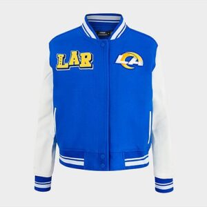 Pro Standard Los Angeles Rams NFL Mashup Rib Wool Varsity Jacket