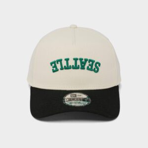 New Era Seattle Mariners MLB Upside Down Wordmark 9FORTY A-Frame Snapback Hat