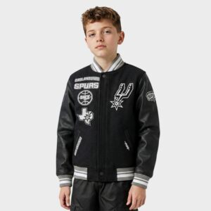 Big Kids’ Pro Standard San Antonio Spurs NBA Wool Varsity Jacket