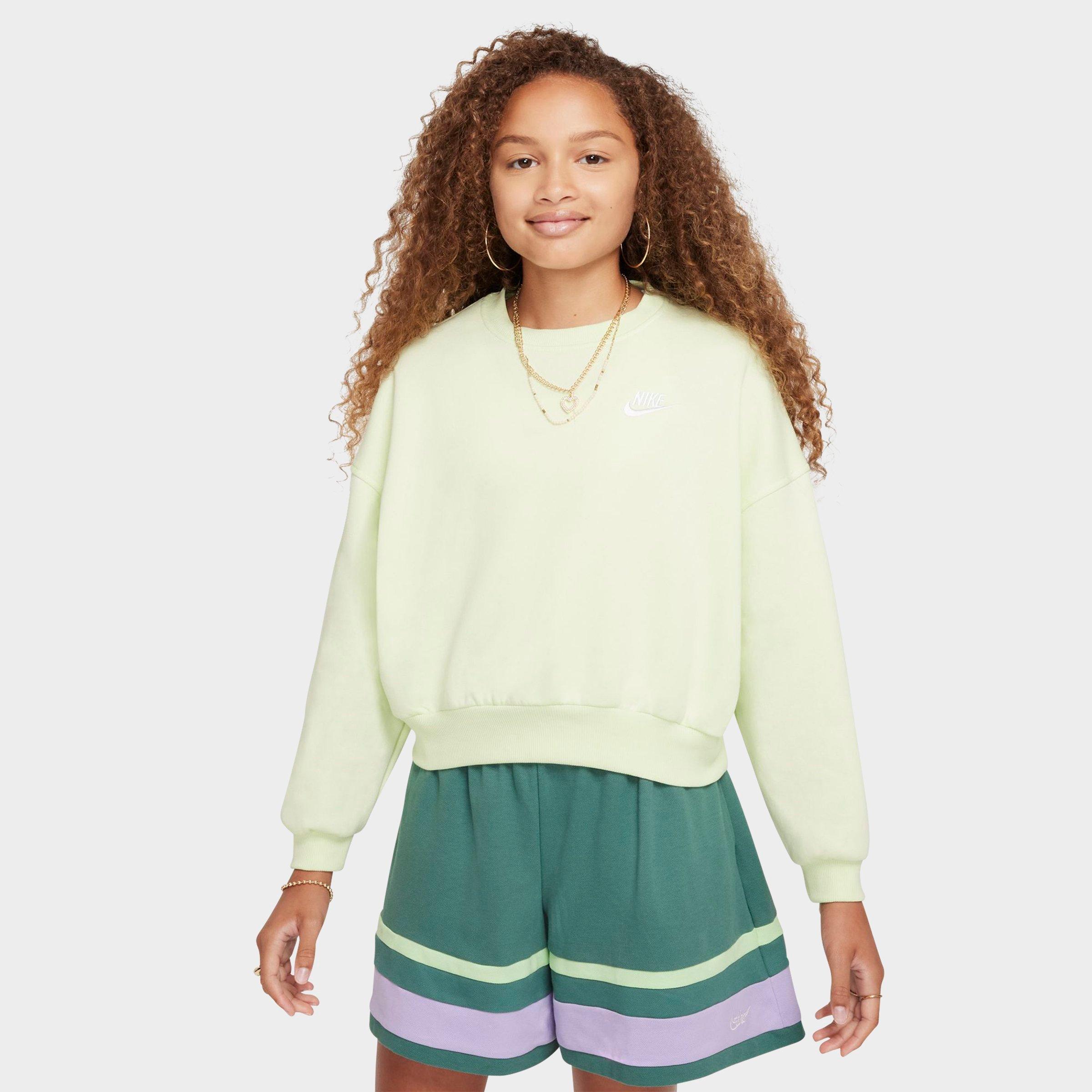 Girls’ Big Kids’ Nike Sportswear Club Fleece Boxy Crewneck Sweatshirt