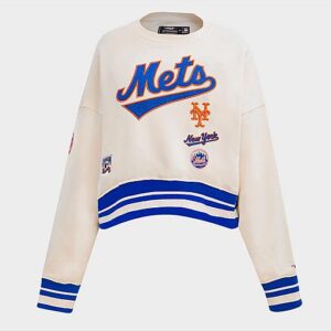 Pro Standard New York Mets MLB Retro Classic Rib Fleece Crewneck Sweatshirt