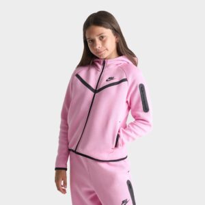 Girls’ Big Kids’ Nike Sportswear Tech Fleece Full-Zip Hoodie